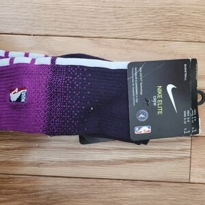 Nike Elite Crew Socks - Purple and Black Gradient